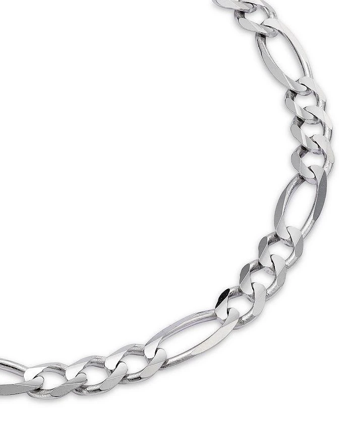 商品Bloomingdale's|Men's Figaro Link Chain Bracelet in 14K White Gold - Exclusive,价格¥9822,第2张图片详细描述