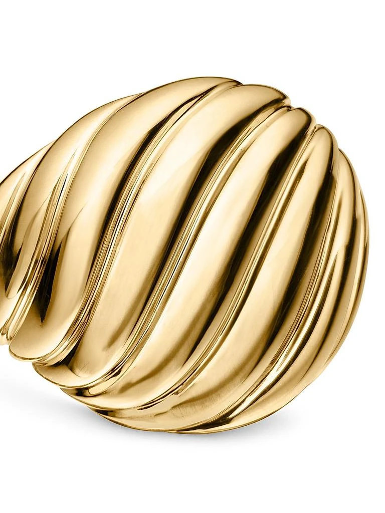 商品David Yurman|Sculpted Cable Pinky Ring in 18K Yellow Gold, 13MM,价格¥16643,第4张图片详细描述