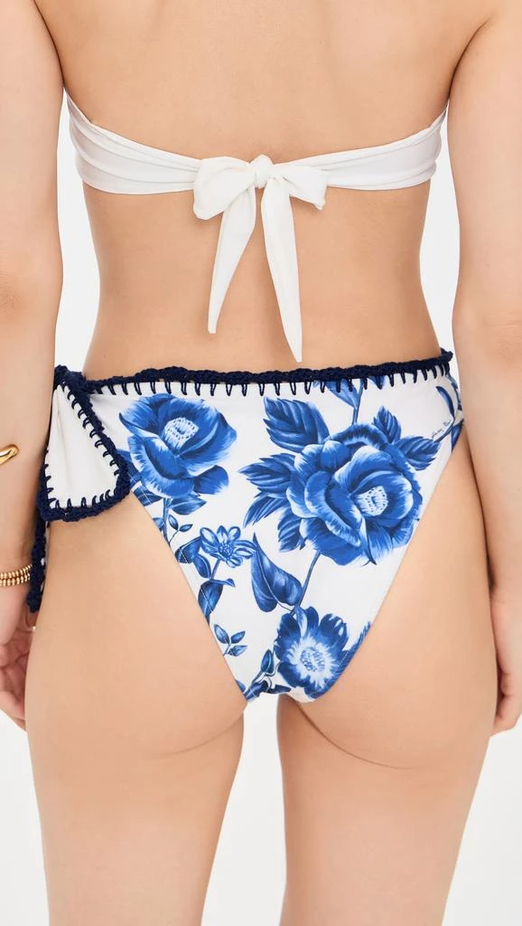 商品Farm Rio|Floral Cascade High Waist Bikini Bottoms,价格¥1042,第2张图片详细描述