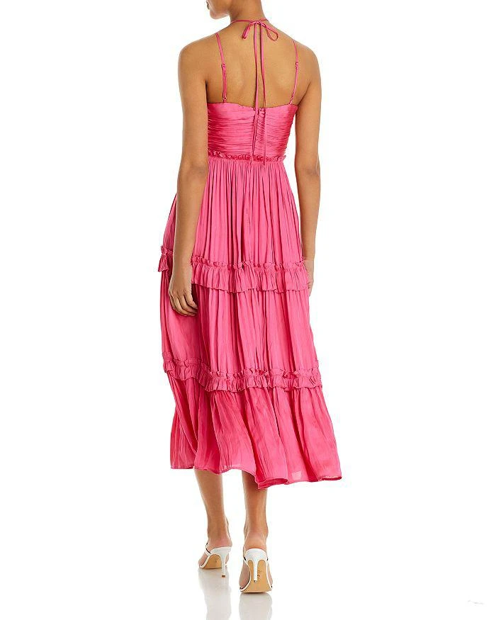 商品AQUA|Strappy Ruched Midi Dress - 100% Exclusive,价格¥667,第3张图片详细描述