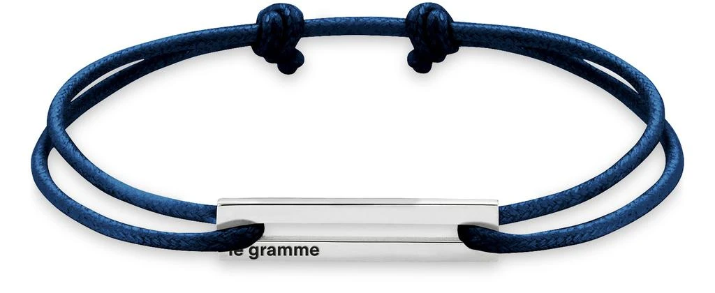 商品Le Gramme|Navy Cord bracelet le 1.7g sterling silver,价格¥1197,第1张图片