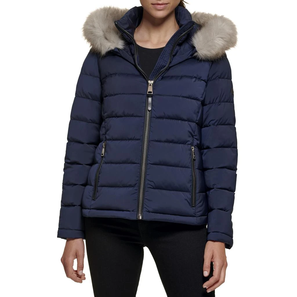 商品DKNY|Faux Fur Trim Hooded Puffer,价格¥1174,第1张图片