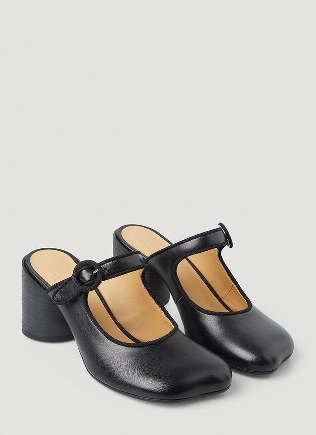 商品MAISON MARGIELA|Mary Jane Mules in Black,价格¥3621,第4张图片详细描述