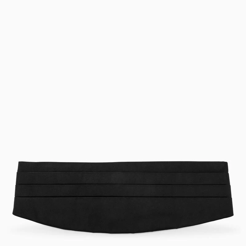 商品Dolce & Gabbana|BLACK SILK BELT,价格¥2228,第1张图片