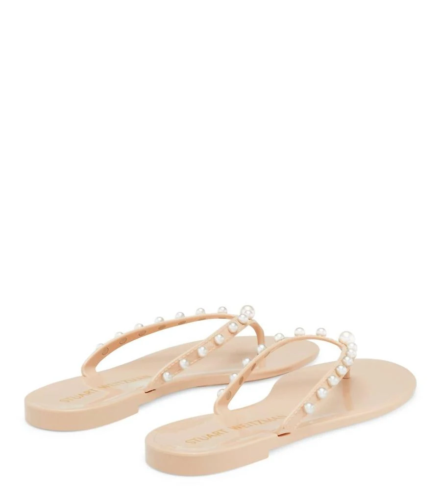 商品Stuart Weitzman|Women's Goldie Jelly Flip Flop In Poudre,价格¥699,第3张图片详细描述