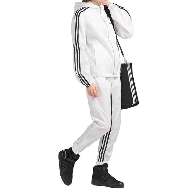 商品Prada|【预售3-7天】普拉达  ADIDAS联名系列 男女同款白色再生尼龙运动连帽夹克SGB964_1WQ8_F0AA1_S_212,价格¥10650,第4张图片详细描述