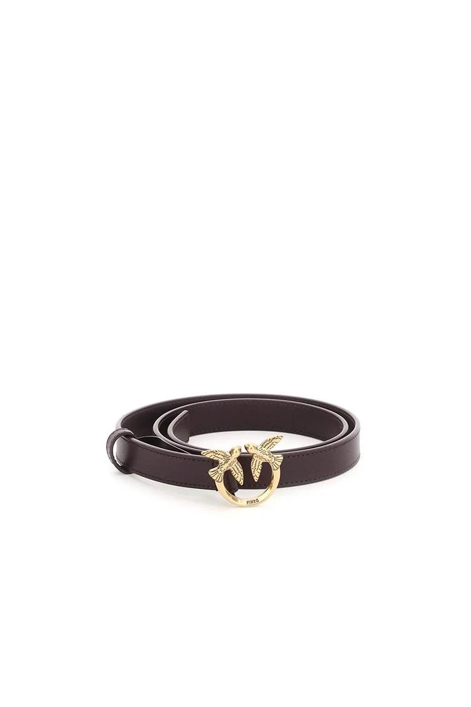 商品PINKO|Pinko Love Birds Leather Thin Belt,价格¥370,第1张图片