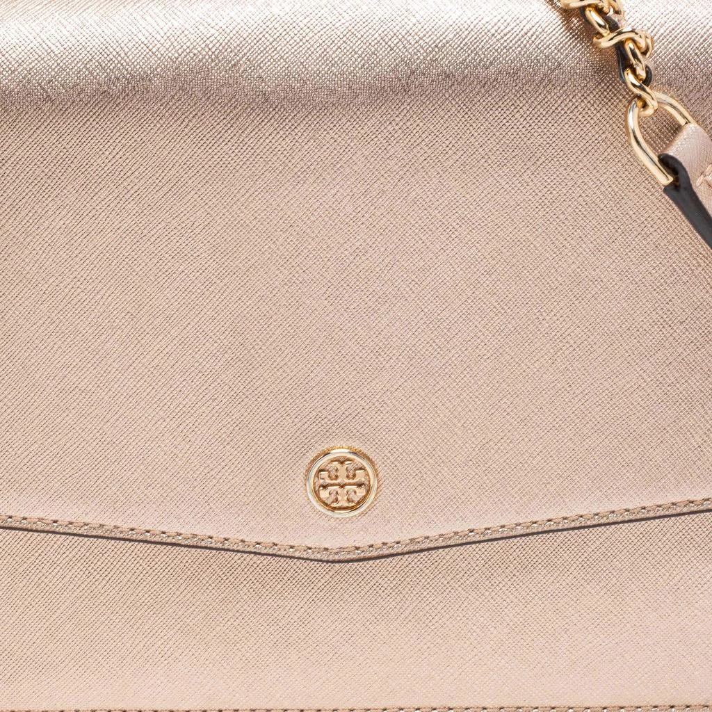 商品[二手商品] Tory Burch|Tory Burch Metallic Rose Gold Leather Robinson Convertible Shoulder Bag,价格¥1095,第5张图片详细描述