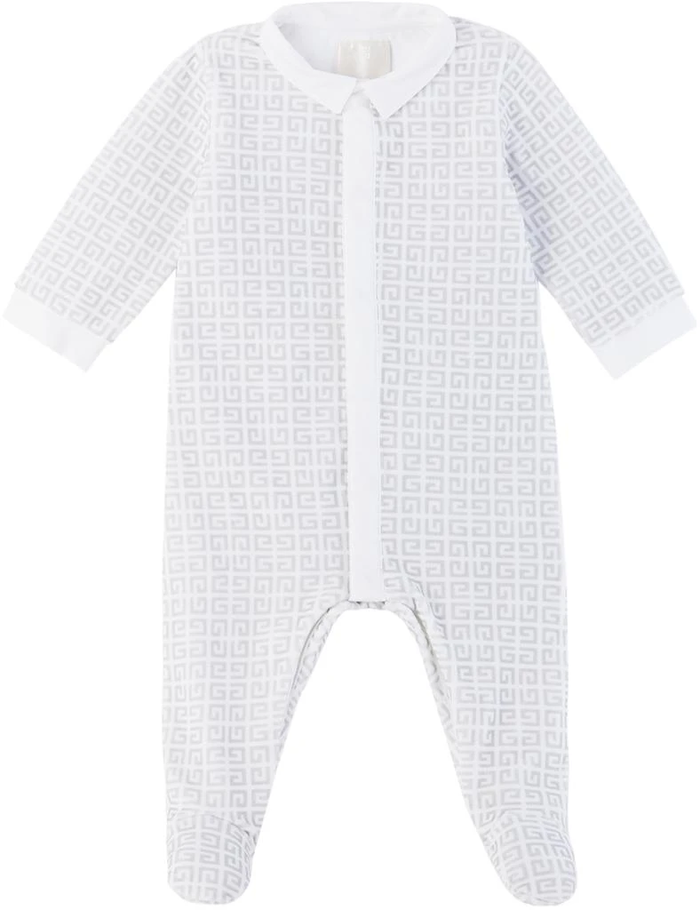 商品Kenzo|Baby White 4G Jumpsuit & Cloth Set,价格¥2021,第2张图片详细描述