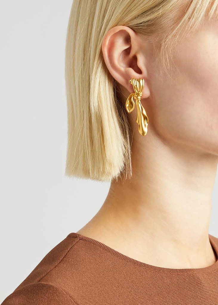 商品Anissa Kermiche|Gilded Cloth 24kt gold-plated earrings,价格¥1197,第2张图片详细描述