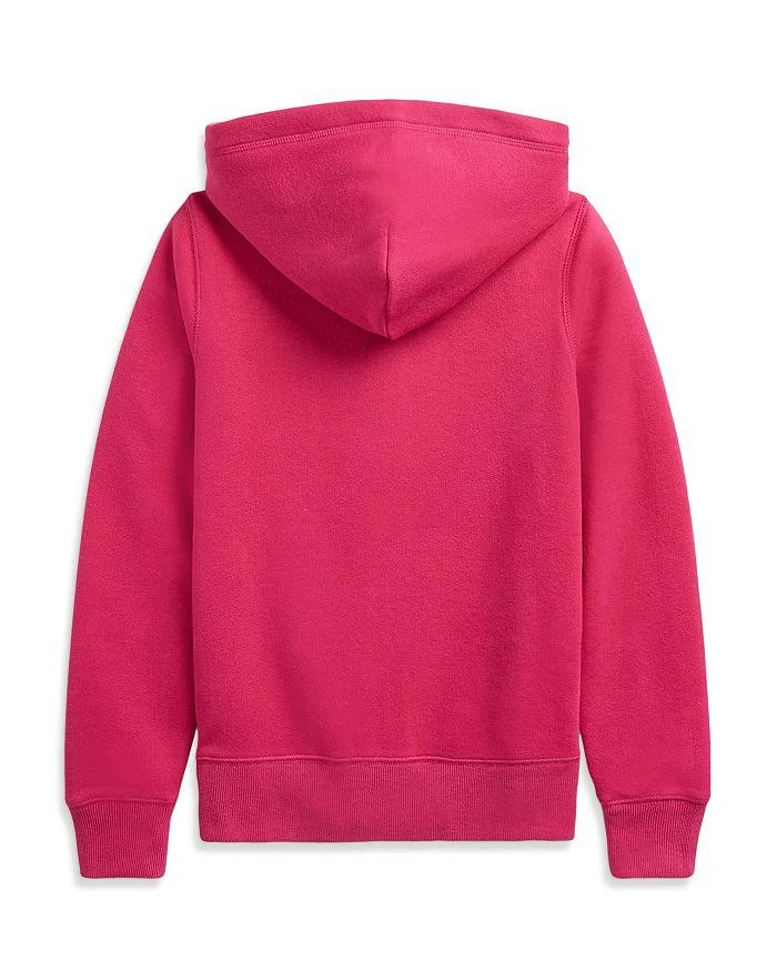 商品Ralph Lauren|Girls' Fleece Full Zip Hoodie - Little Kid, Big Kid,价格¥460,第2张图片详细描述