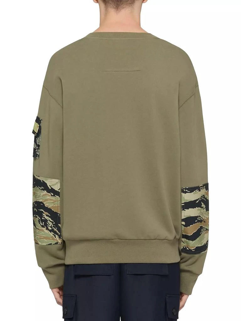 商品Givenchy|Sweatshirt in Fleece with Camo Patches,价格¥3525,第4张图片详细描述