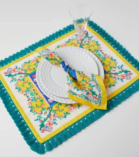 商品ETRO|Set of 2 cotton napkins and placemats,价格¥2123,第3张图片详细描述