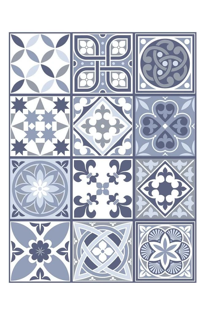 商品WALPLUS|Lisbon Blue 120-Piece Tile Sticker Set,价格¥328,第1张图片