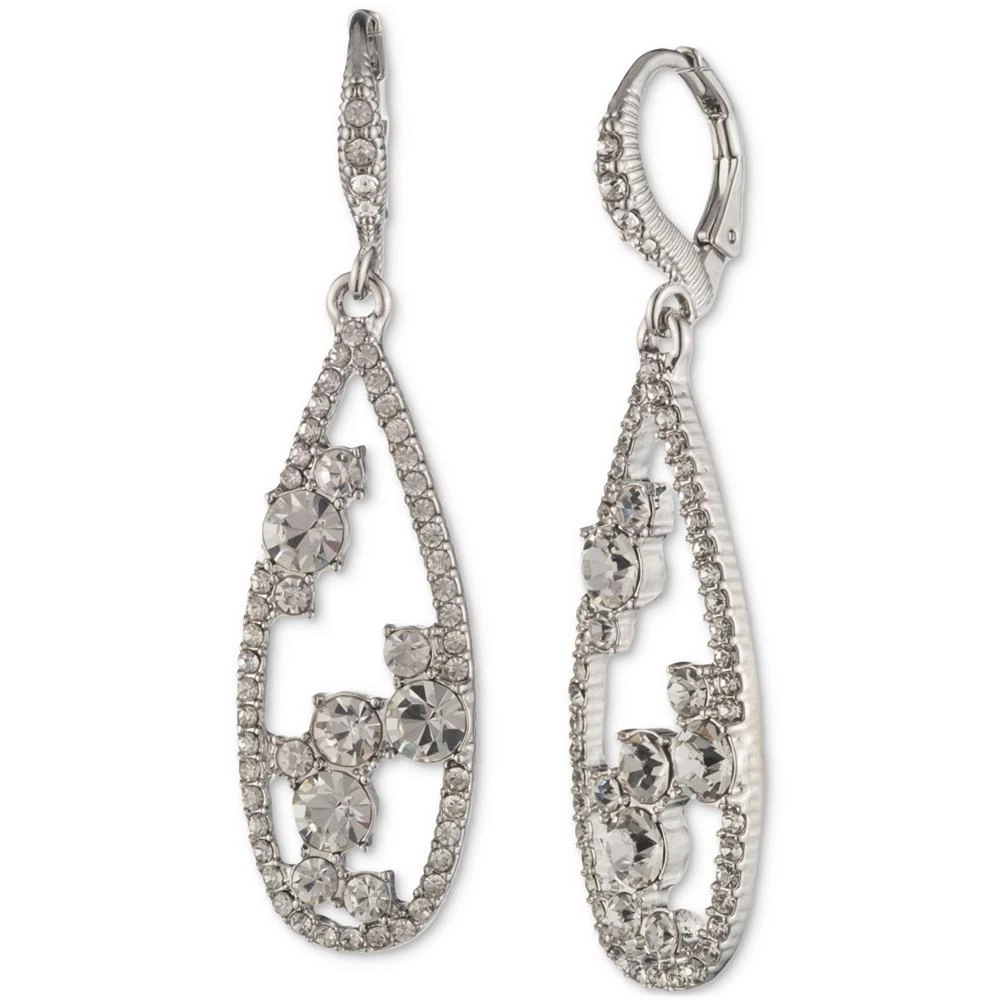 商品Givenchy|Silver-Tone Crystal Pear-Shape Open Drop Earrings,价格¥181,第1张图片