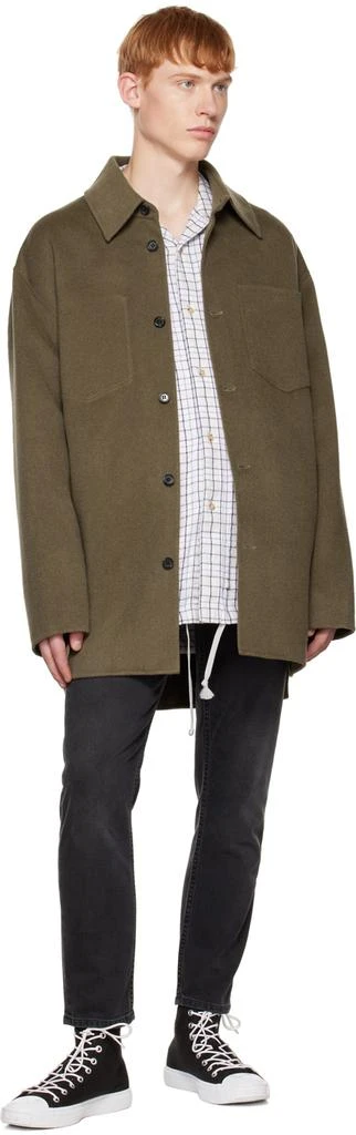 商品Acne Studios|Khaki Double-Faced Jacket,价格¥3609,第4张图片详细描述