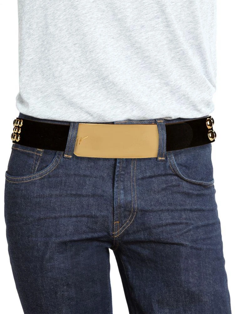 商品Giuseppe Zanotti|Studded Leather Belt,价格¥1835,第3张图片详细描述