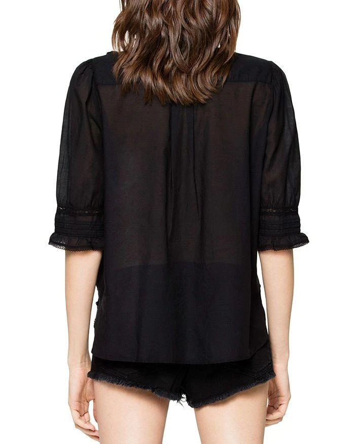 商品Zadig&Voltaire|Tix Lace-Trim Top,价格¥1333,第2张图片详细描述