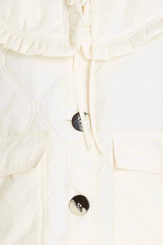 商品Ganni|Ruffled quilted shell jacket,价格¥1173,第4张图片详细描述