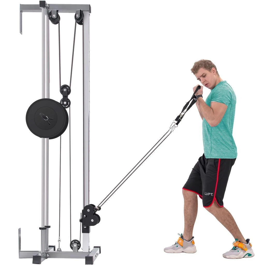 商品Streamdale Furniture|Streamdale Lat Pulldown Machine Home Gym Fitness Silver,价格¥2873,第5张图片详细描述