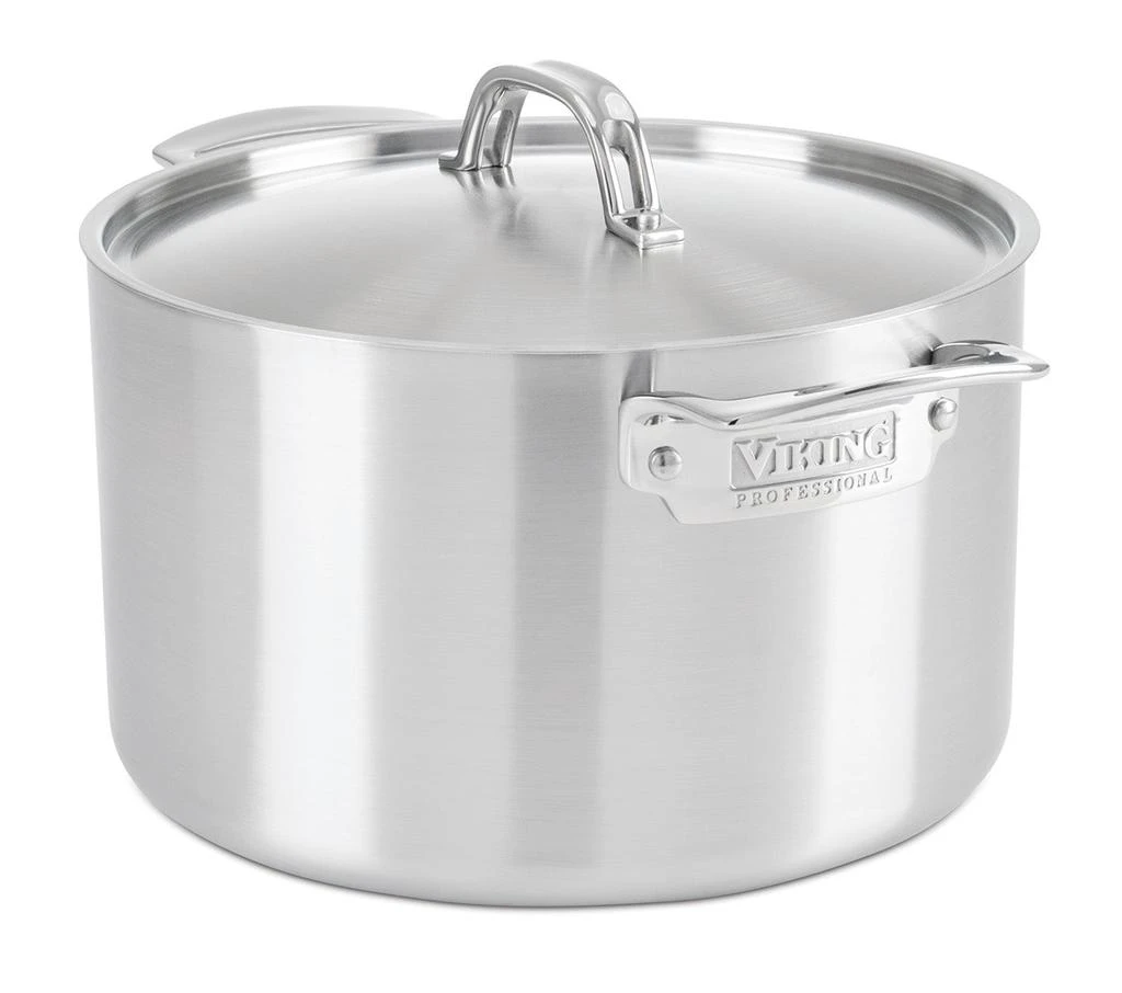 商品Viking|Viking Professional 5-Ply Stainless Steel 8.0 Qt Stock Pot,价格¥2766,第1张图片