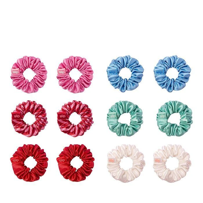商品Slip|silk Pure Silk Minnie Scrunchies, Set of 12,价格¥340,第2张图片详细描述