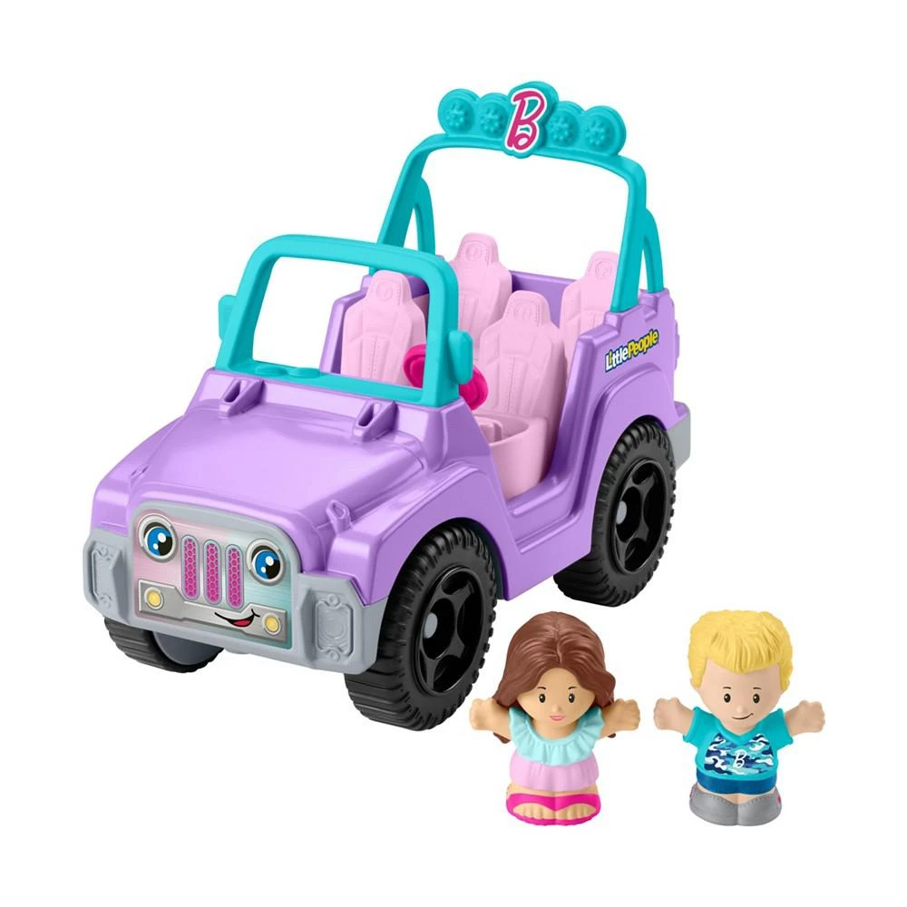 商品Fisher Price|Little People Barbie Beach Cruiser Toy Car with Music 2 Figures for Toddlers,价格¥126,第1张图片