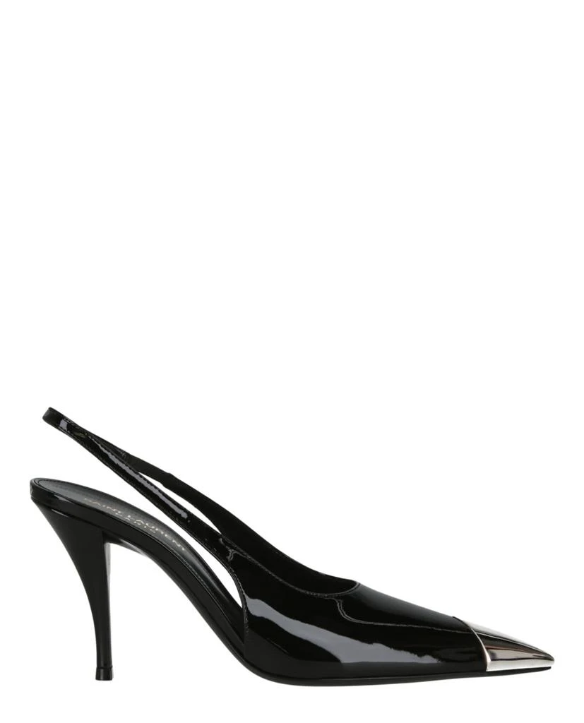 商品Yves Saint Laurent|Vesper Slingback Patent Pumps,价格¥5184,第1张图片