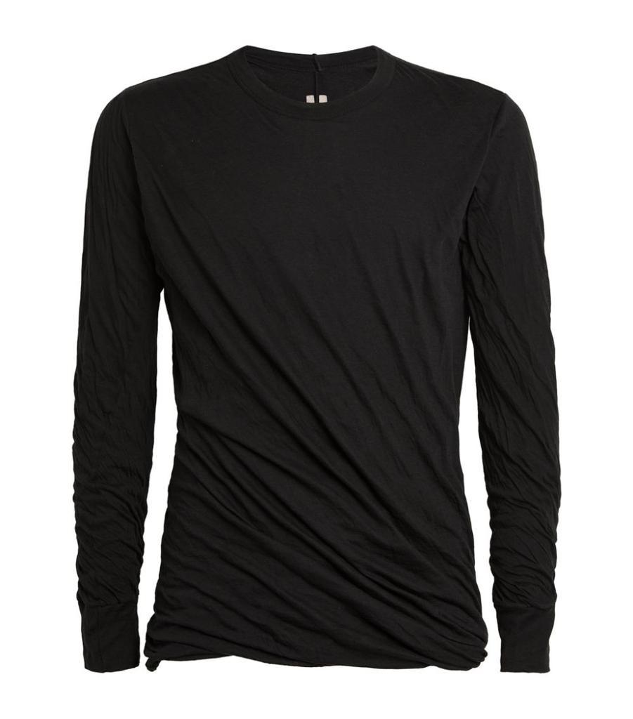 商品Rick Owens|Cotton Double Long-Sleeved T-Shirt,价格¥2836,第1张图片