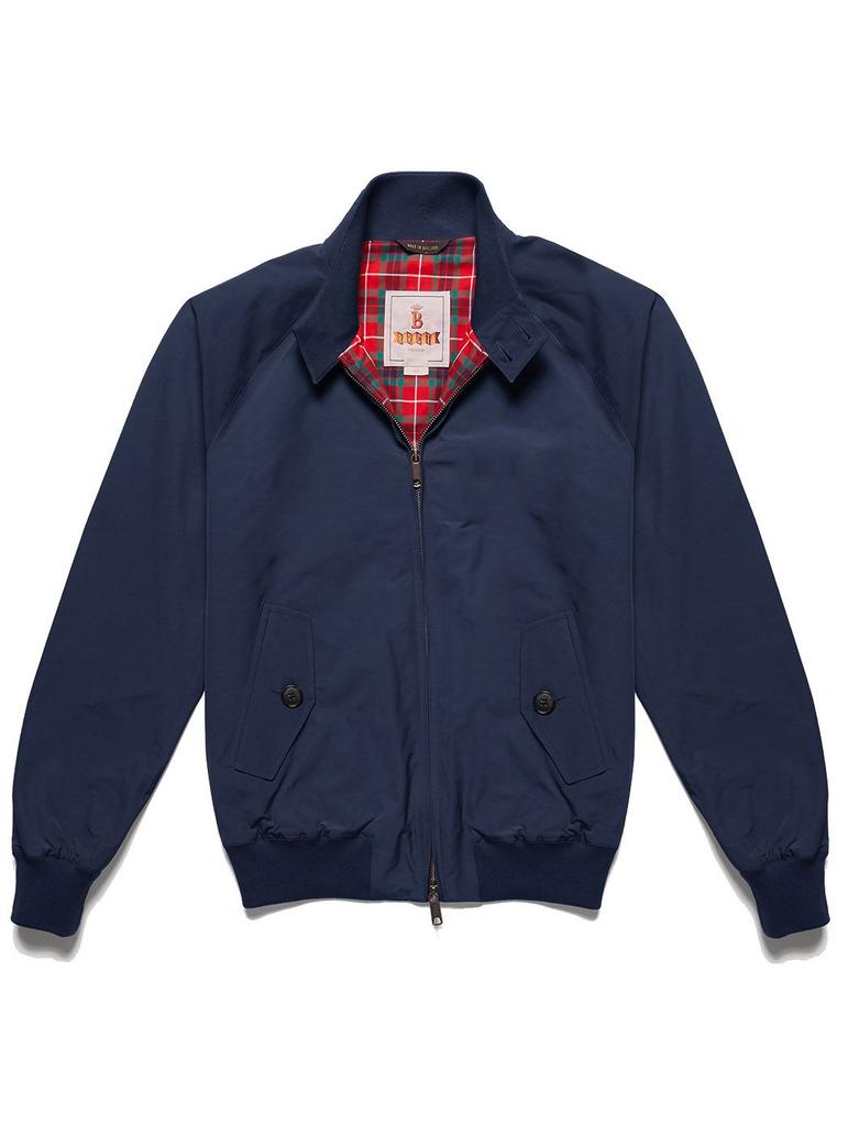 Baracuta Men's  Blue Cotton Outerwear Jacket商品第1张图片规格展示