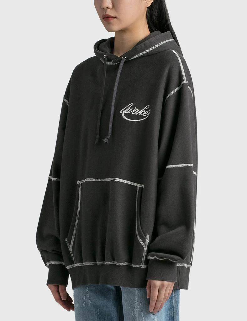 商品Awake NY|Contrast Stitch Script Logo Hoodie,价格¥662,第2张图片详细描述