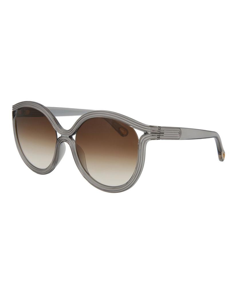商品Chloé|Round-Frame Acetate Sunglasses,价格¥725,第4张图片详细描述