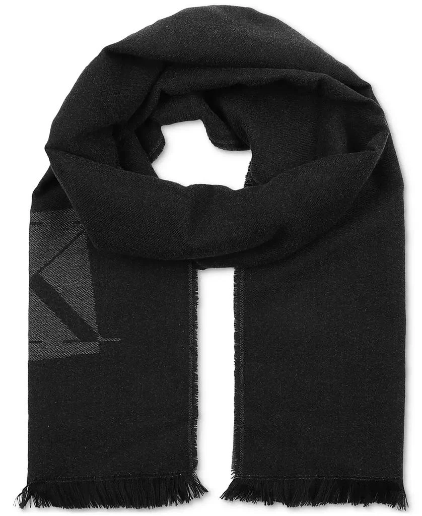 商品Calvin Klein|Men's Inverse CK Logo Yarn Dye Scarf,价格¥258,第1张图片