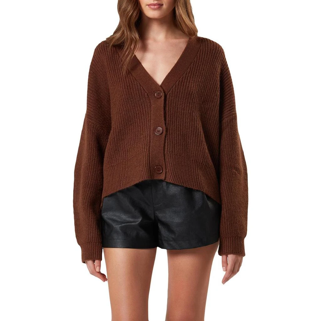 商品Charlie Holiday|Charlie Holiday Womens Henry Wool Blend Button-Down Cardigan Sweater,价格¥131,第1张图片