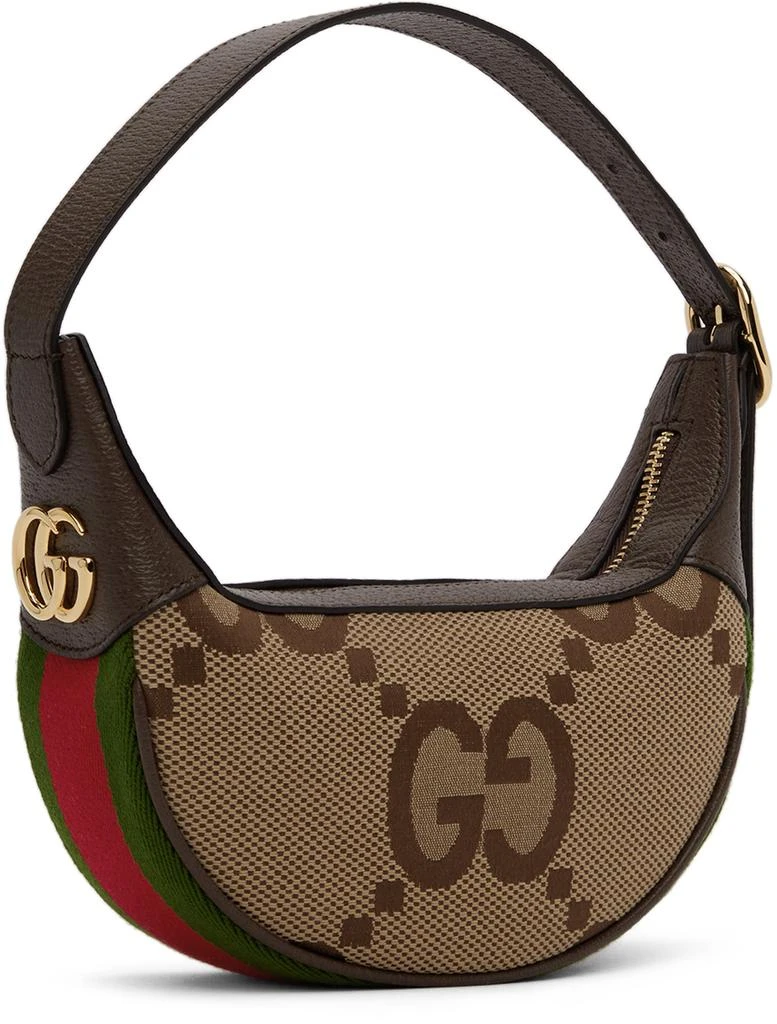 商品Gucci|Brown & Beige Mini Ophidia Jumbo GG Shoulder Bag,价格¥8572,第3张图片详细描述