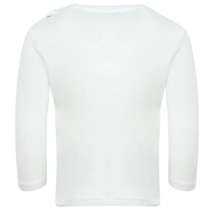 White Multicoloured Logo Baby T Shirt商品第3张图片规格展示