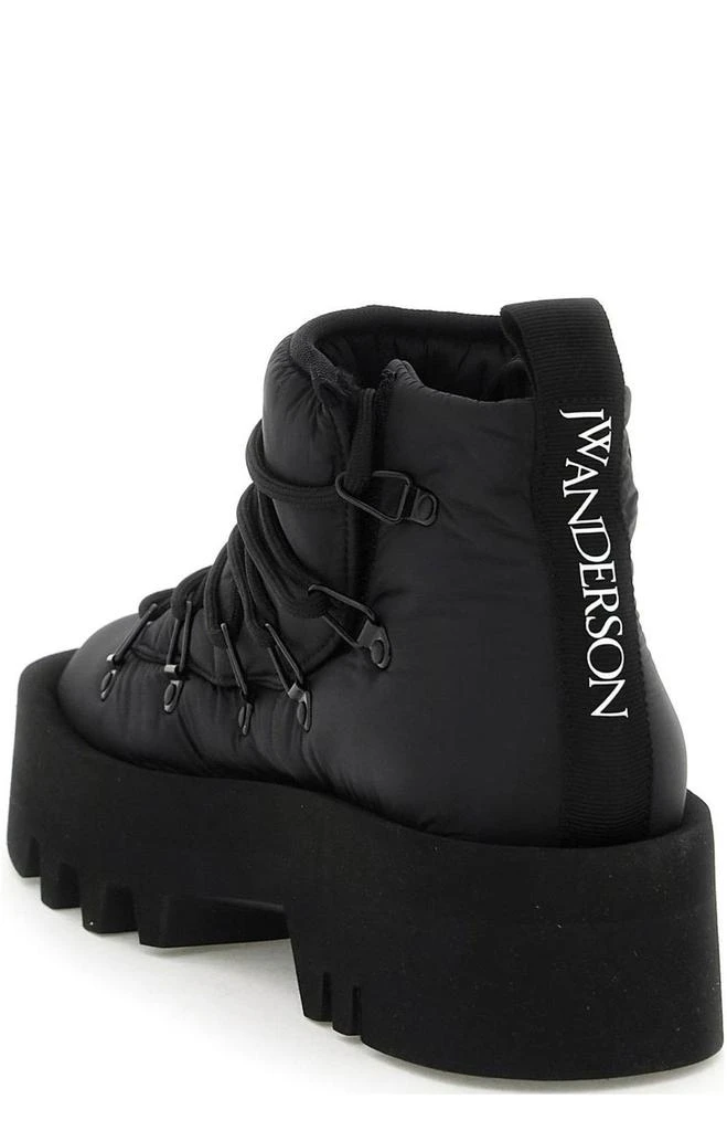 商品JW Anderson|JW Anderson Padded Round-Toe Lace-Up Boots,价格¥2294,第2张图片详细描述