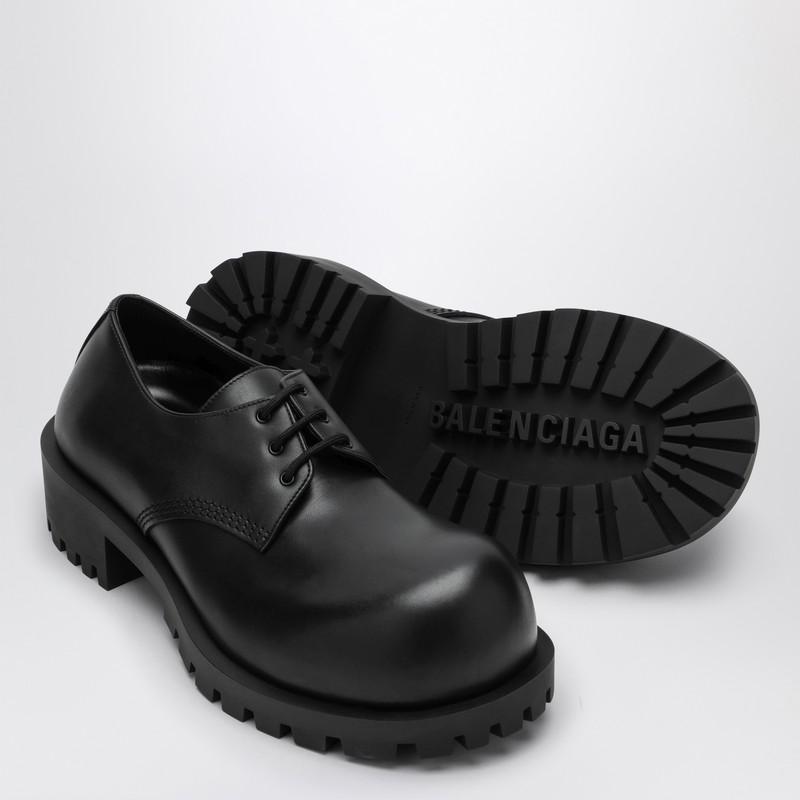 【BALENCIAGA】Hummer Derby Shoes Black Balenciaga Hummer Lace-up Derby Shoes In Black | ModeSens