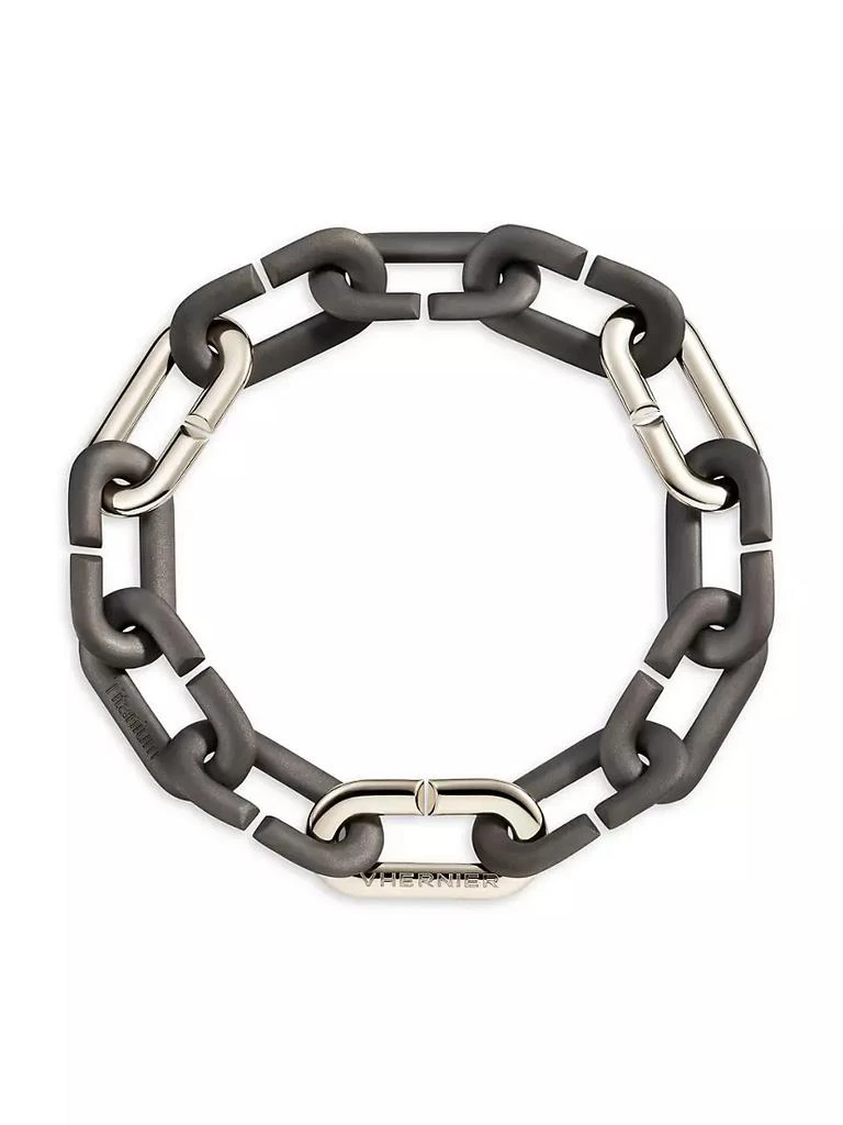 商品Vhernier|Mon Jeu 18K White Gold & Titanium Chain Bracelet,价格¥20199,第1张图片