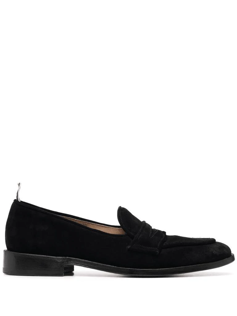 商品Thom Browne|THOM BROWNE Varsity penny-strap loafers,价格¥3979,第1张图片