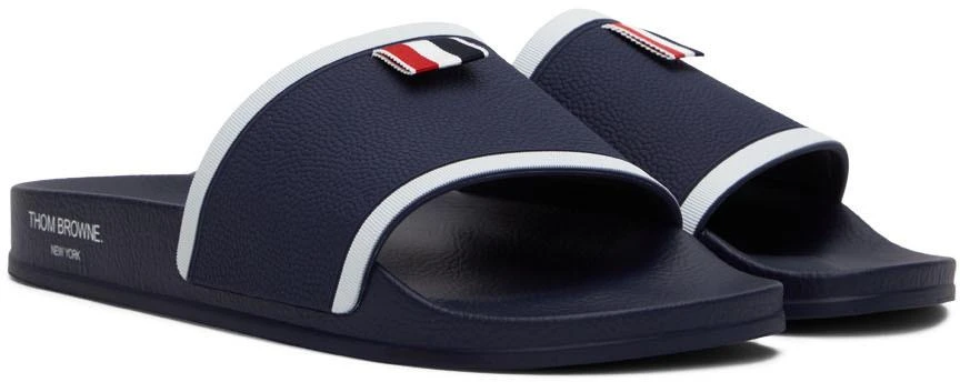 商品Thom Browne|海军蓝徽标拖鞋,价格¥1600,第4张图片详细描述
