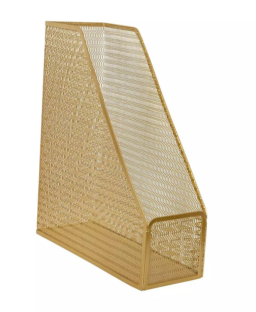 商品Martha Stewart|Ryder Mesh Metal Single Slot Magazine File Holder, Desktop Organizer, 9.75 x 3.75 x 11.5,价格¥112,第1张图片