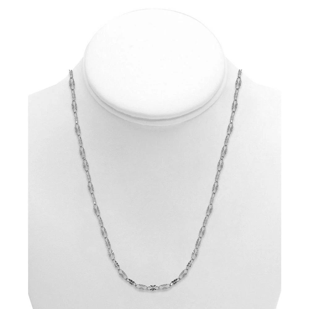 商品Essentials|Mirror Link 24" Chain Necklace in Silver Plate or Gold Plate,价格¥188,第2张图片详细描述