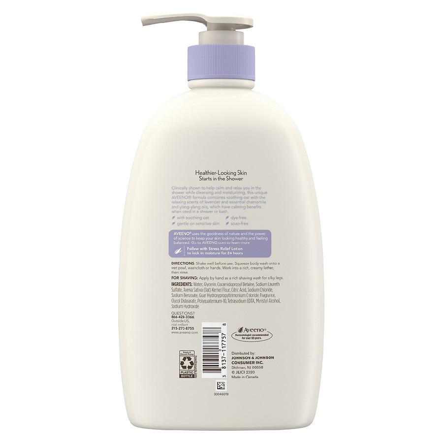 商品Aveeno|Stress Relief Body Wash with Oat Lavender,价格¥74,第4张图片详细描述