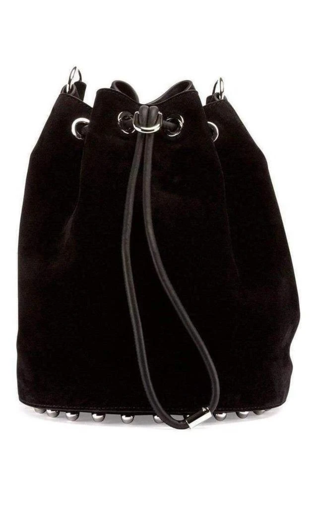 Black Suede Alpha Bucket Bag 商品