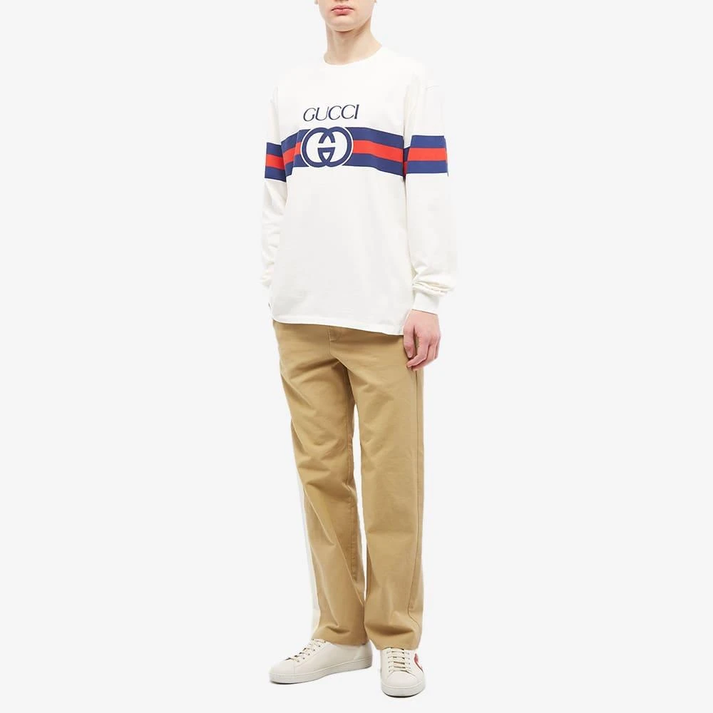 商品Gucci|Gucci Long Sleeve New Logo T-Shirt,价格¥4248,第4张图片详细描述