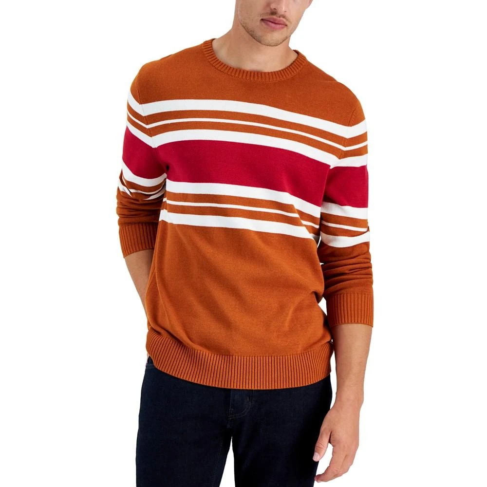 商品Club Room|Men's Colin Striped Sweater, Created for Macy's,价格¥95,第1张图片