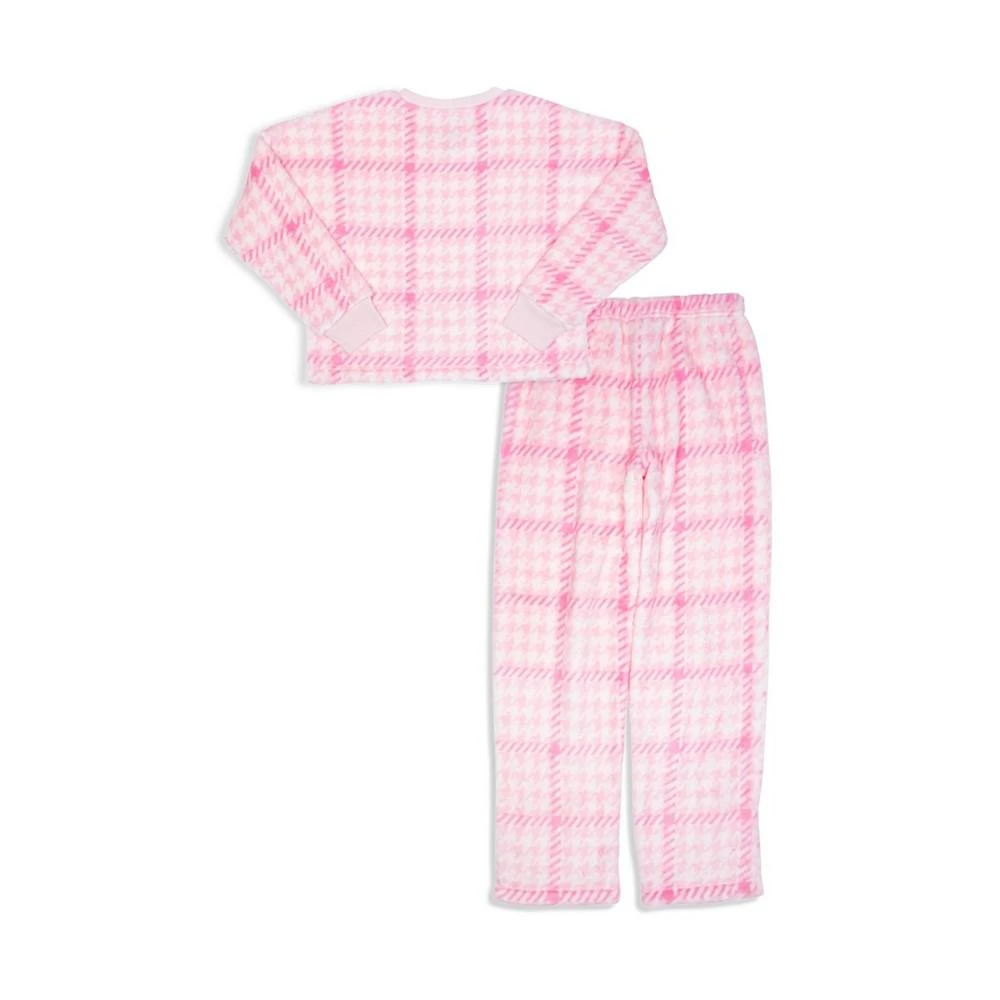 商品Calvin Klein|Big Girls Super Soft Fleece 2 Piece Pajama Set,价格¥84,第2张图片详细描述