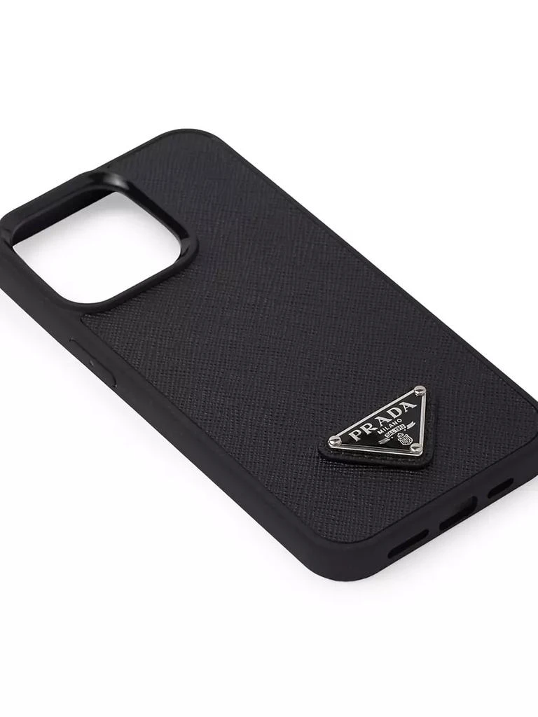 商品Prada|Saffiano Leather Iphone 13 Pro Cover,价格¥3148,第2张图片详细描述