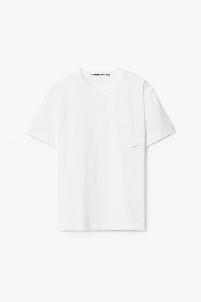 商品Alexander Wang|POCKET TEE IN HIGH TWIST JERSEY,价格¥713,第3张图片详细描述